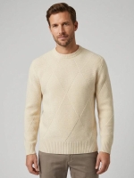Profuomo PULLOVER CREW NECK SAND F1 Sand