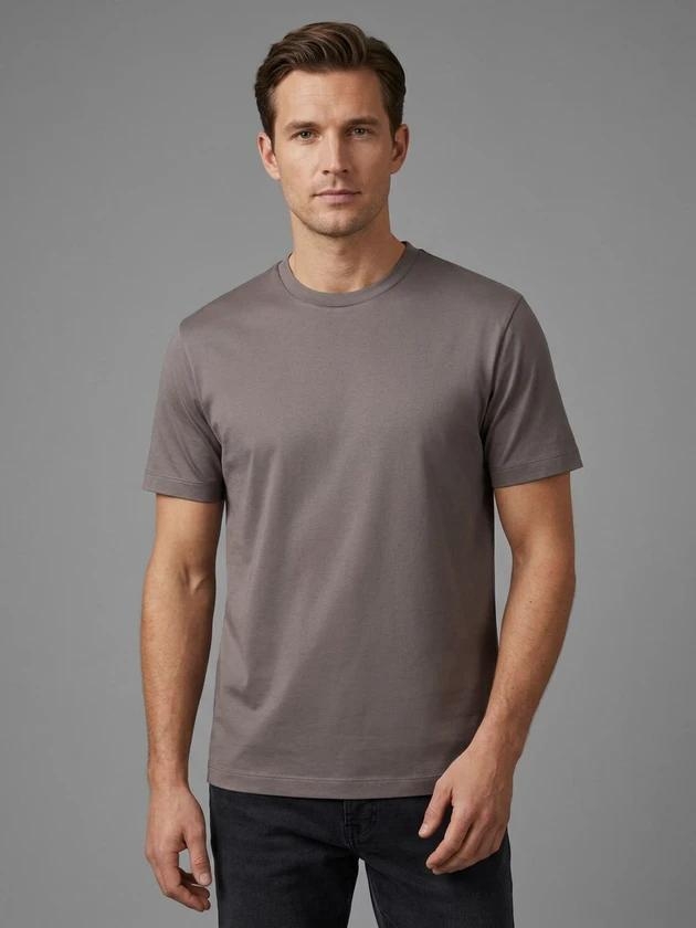 Profuomo T-SHIRT CREW NECK SS PURPLE RPurple