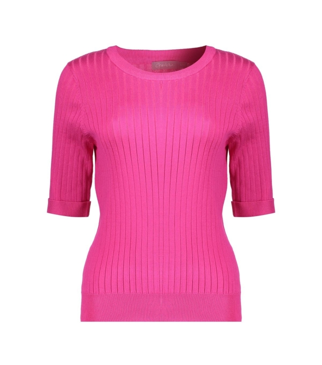 Geisha Pull basic s/sl 445 Fuchsia