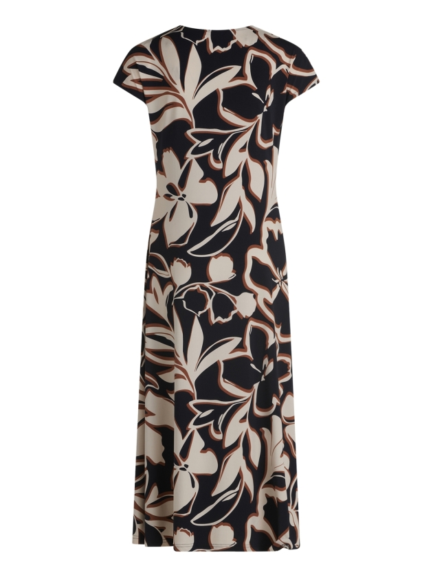 Betty Barclay Kleid Lang 1/2 Arm 8876 Dark blue/brown