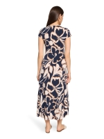 Betty Barclay Kleid Lang 1/2 Arm 8876 Dark blue/brown
