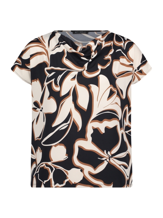 Betty Barclay Shirt Kurz 1/2 Arm 8876 Dark blue/brown