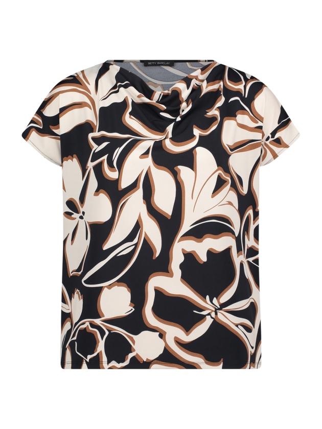 Betty Barclay Shirt Kurz 1/2 Arm 8876 Dark blue/brown