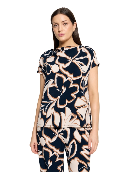 Betty Barclay Shirt Kurz 1/2 Arm 8876 Dark blue/brown