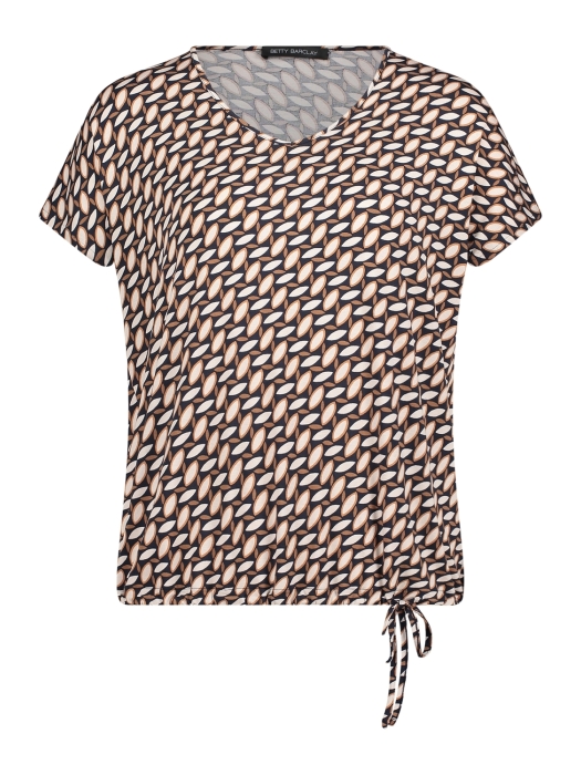 Betty Barclay Shirt Kurz 1/2 Arm 8876 Dark blue/brown