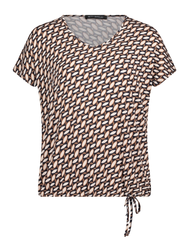 Betty Barclay Shirt Kurz 1/2 Arm 8876 Dark blue/brown