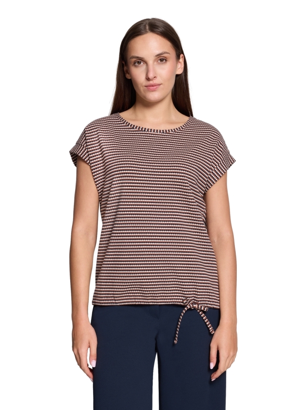 Betty Barclay Shirt Kurz 1/2 Arm 8876 Dark blue/brown