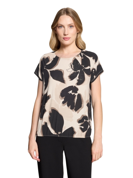 Betty Barclay Shirt Kurz 1/2 Arm 7898 Beige black