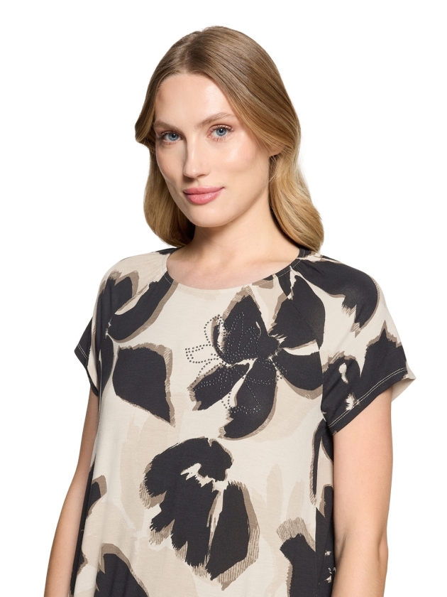 Betty Barclay Shirt Kurz 1/2 Arm 7898 Beige black
