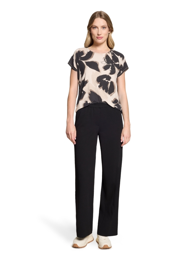 Betty Barclay Shirt Kurz 1/2 Arm 7898 Beige black