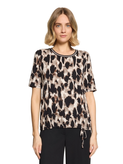 Betty Barclay Shirt Kurz 1/2 Arm 7898 Beige/ black