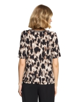 Betty Barclay Shirt Kurz 1/2 Arm 7898 Beige/ black