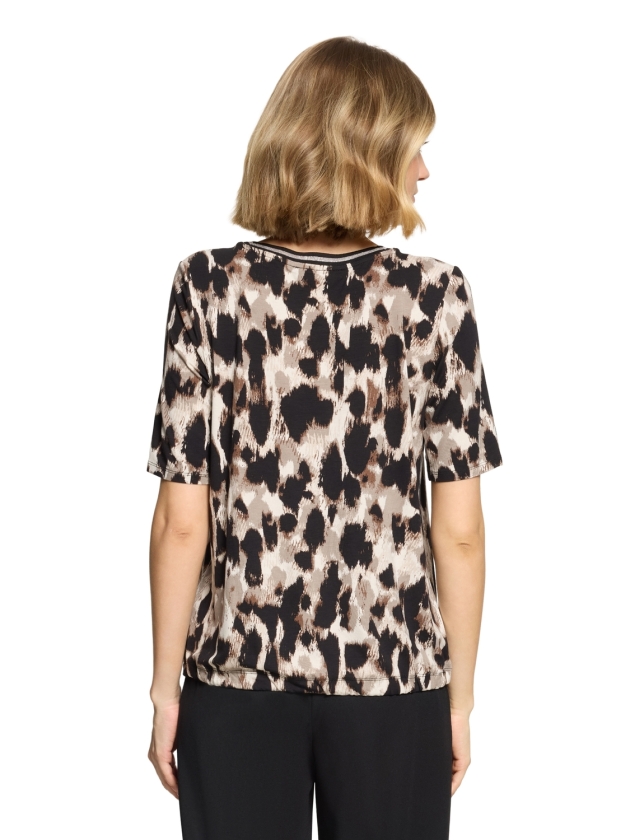 Betty Barclay Shirt Kurz 1/2 Arm 7898 Beige/ black