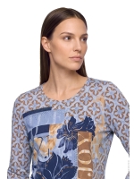 Betty Barclay Shirt Kurz 3/4 Arm 8870 Blue/brown