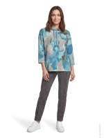 Betty Barclay Sweat Kurz 3/4 Arm 8899 Petrol/grey