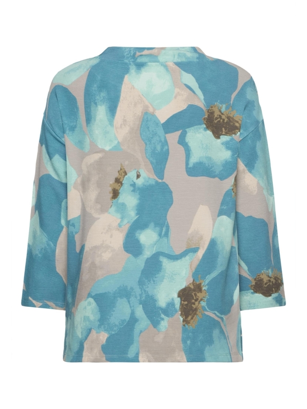 Betty Barclay Sweat Kurz 3/4 Arm 8899 Petrol/grey