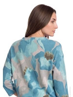 Betty Barclay Sweat Kurz 3/4 Arm 8899 Petrol/grey