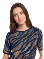 Betty Barclay Shirt Kurz 1/2 Arm 8870 Blue/brown