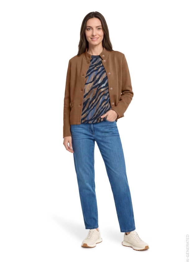 Betty Barclay Shirt Kurz 1/2 Arm 8870 Blue/brown