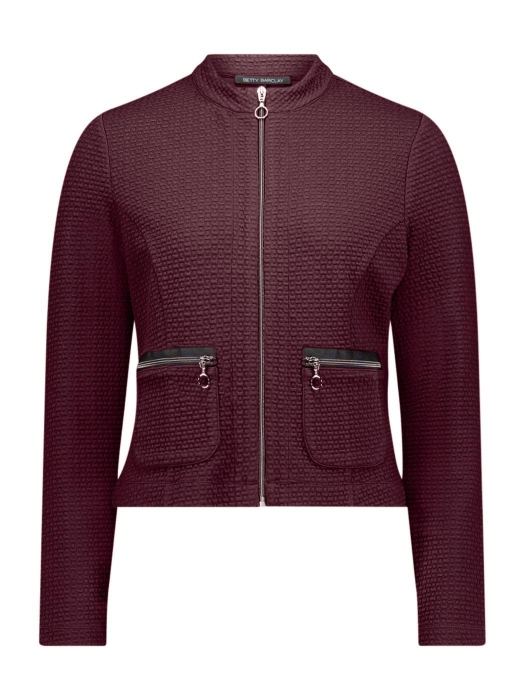 Betty Barclay Sweat Jacke Kurz 1/1 Arm 4697 Maroon banner