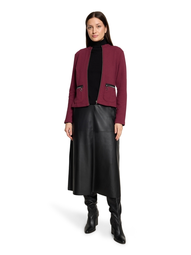Betty Barclay Sweat Jacke Kurz 1/1 Arm 4697 Maroon banner