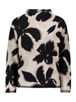 Betty Barclay Strickpullover Kurz 1/1 Arm 7898 Beige/ black