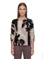 Betty Barclay Strickpullover Kurz 3/4 Arm 7898 Beige/ black