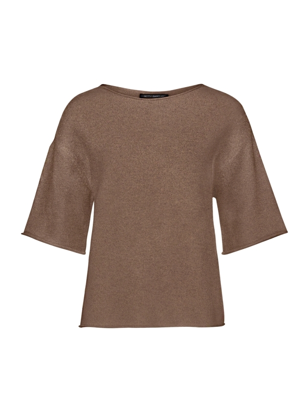 Betty Barclay Strickpullover Kurz 1/2 Arm 7048 Dark coffee