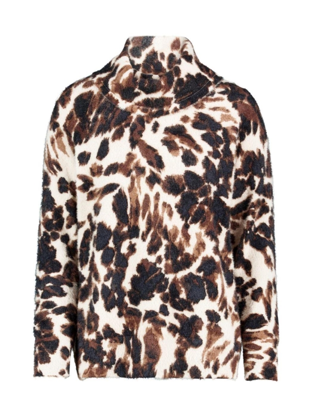 Betty Barclay Strickpullover Kurz 1/1 Arm 7898 Beige/ black
