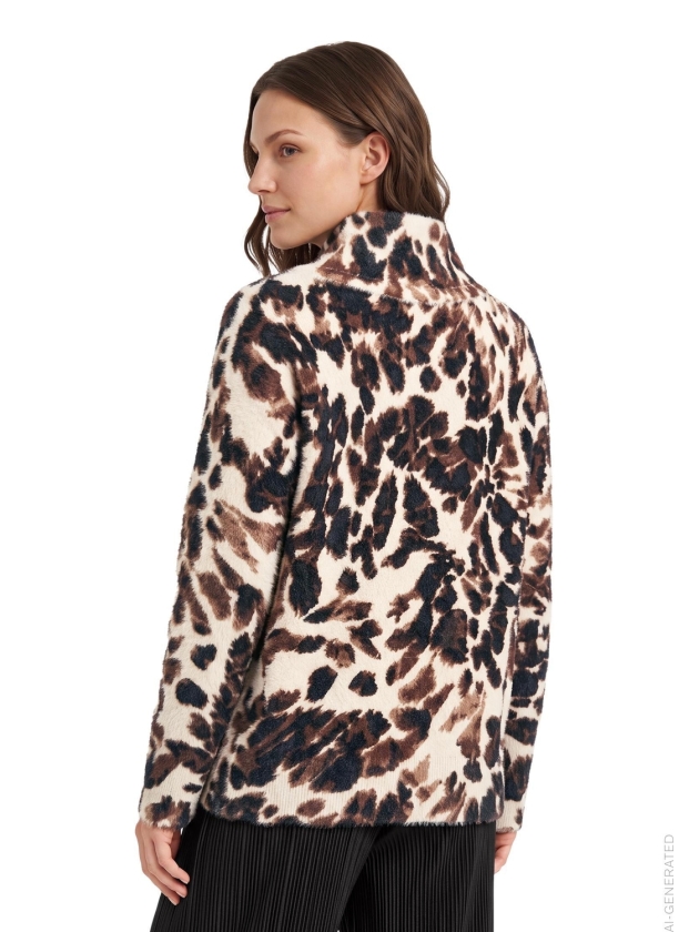 Betty Barclay Strickpullover Kurz 1/1 Arm 7898 Beige/ black