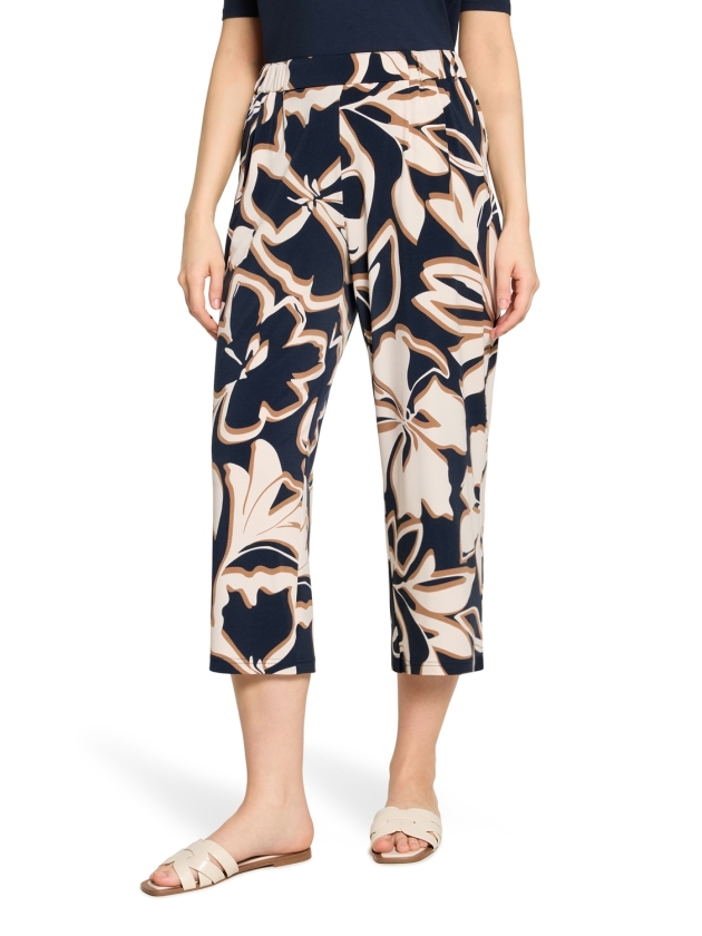 Betty Barclay Hose Casual 3/4 LAEnge 8876 Dark blue/brown