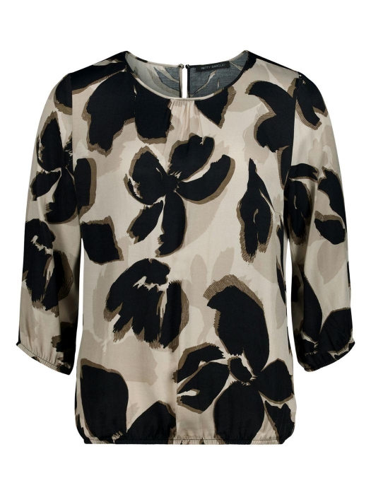 Betty Barclay Bluse Kurz 3/4 Arm 7898 Beige/ black