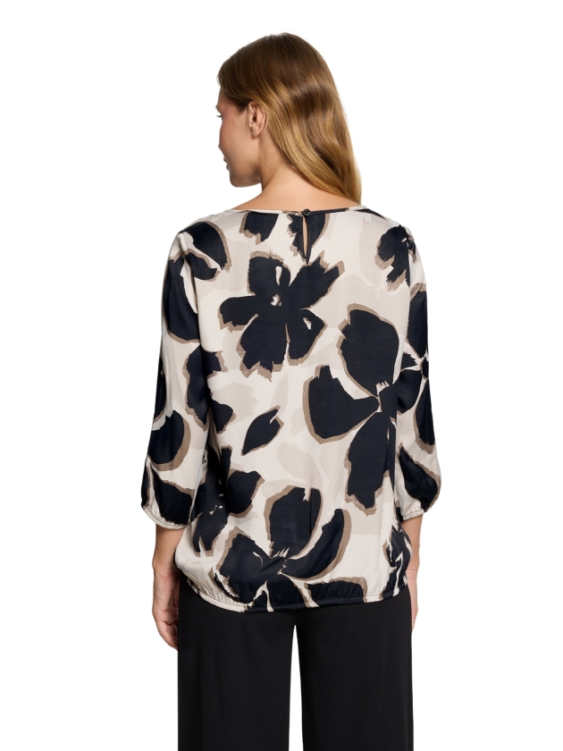 Betty Barclay Bluse Kurz 3/4 Arm 7898 Beige/ black