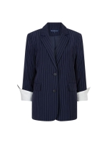 Red Button Blazer Palazzo Pinstripe 15 Dark blue
