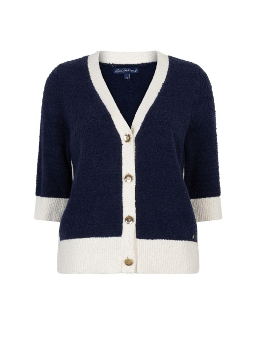 Red Button De Cardigan Popcorn is een gebreid 158 Dark blue
