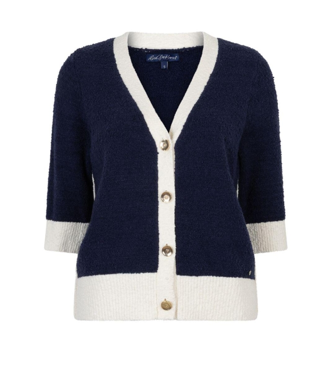 Red Button De Cardigan Popcorn is een gebreid 158 Dark blue