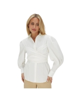 Josh V LUANN fitted blouse 033 off white