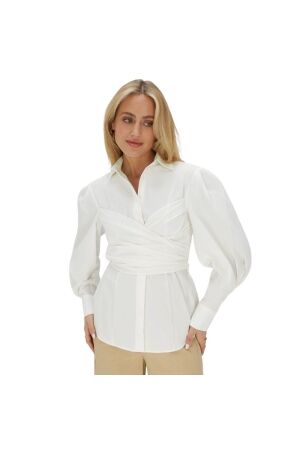 Josh V LUANN fitted blouse 033 off white