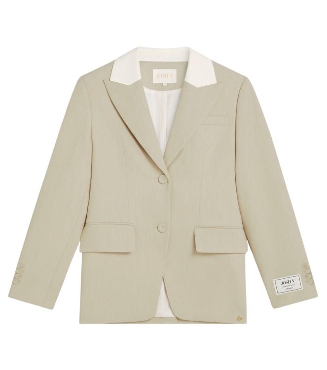 Josh V NILA fitted blazer 296 ecru melange