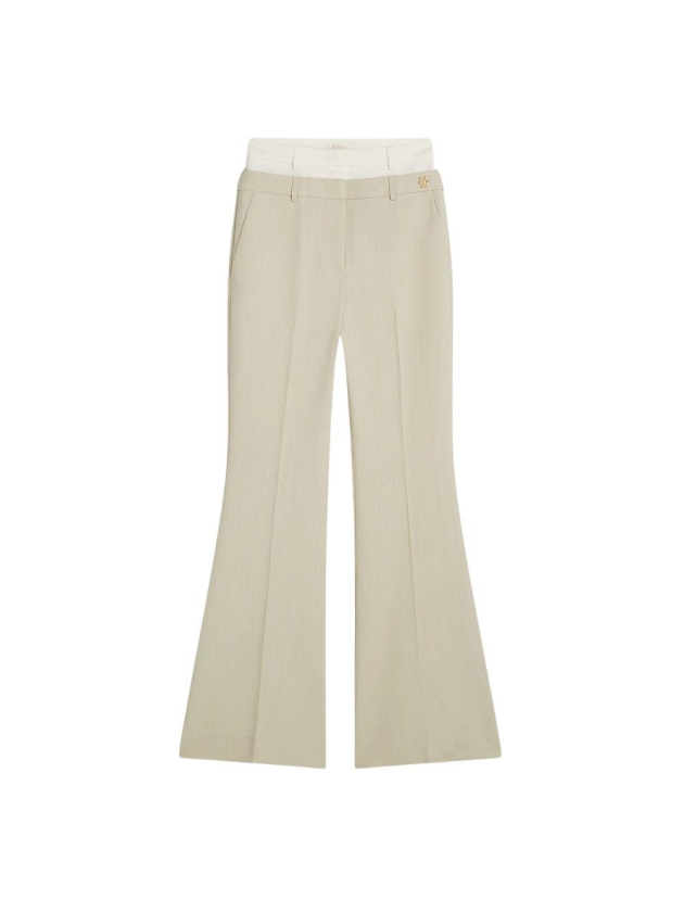 Josh V LIORA high rise flared trousers 296 ecru melange