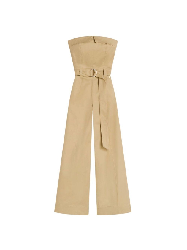 Josh V MYRA wide leg jumpsuit 605 light camel