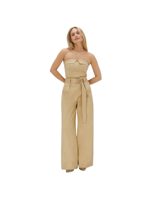 Josh V MYRA wide leg jumpsuit 605 light camel