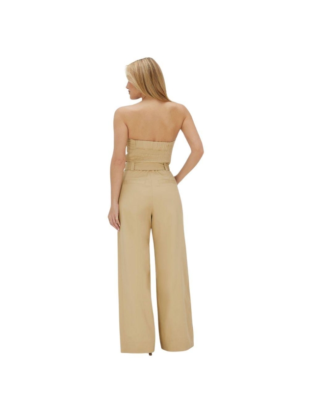 Josh V MYRA wide leg jumpsuit 605 light camel