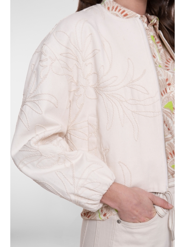 Geisha Jacket embroidery 718 Ecru