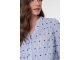 Geisha Blouse stripes + dots 625 Blue