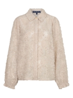 Red Button Blouse fringes 87 Stone