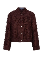 Red Button Bomber fringes 344 Burgundy