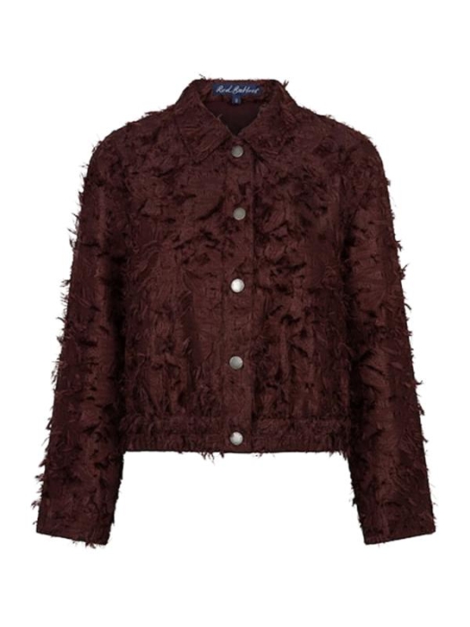 Red Button Bomber fringes 344 Burgundy