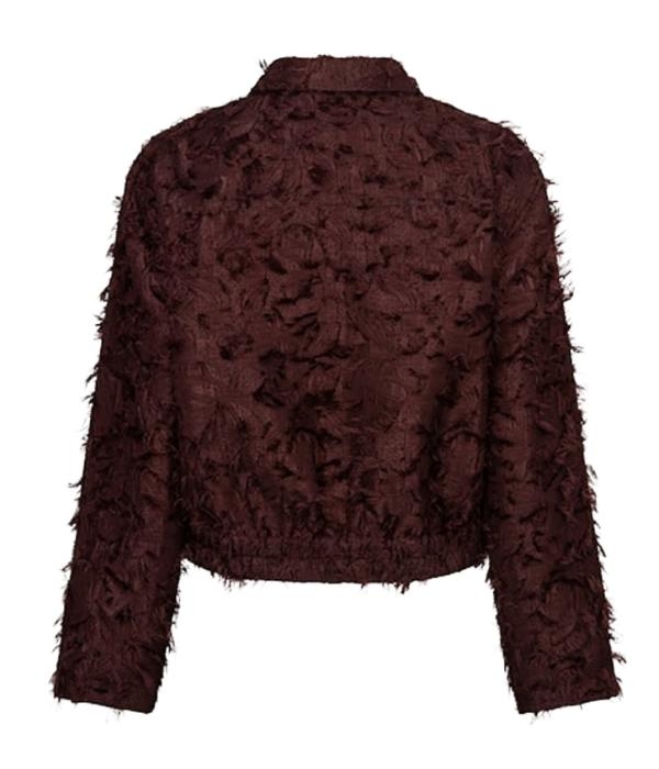 Red Button Bomber fringes 344 Burgundy