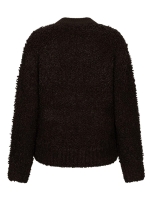 Red Button Bomber knit boucle 59 Espresso